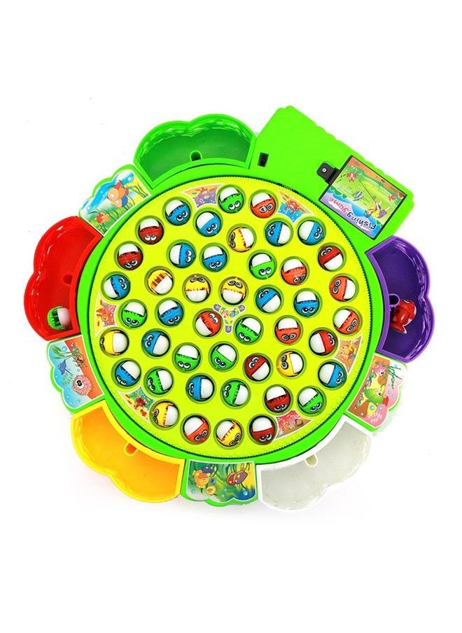 We Happy Fishing Game Toy Set with Rotating Board Includes 45 Fishes and 5 Fishing Rodes Amazing Activity for Kids  - Image 2