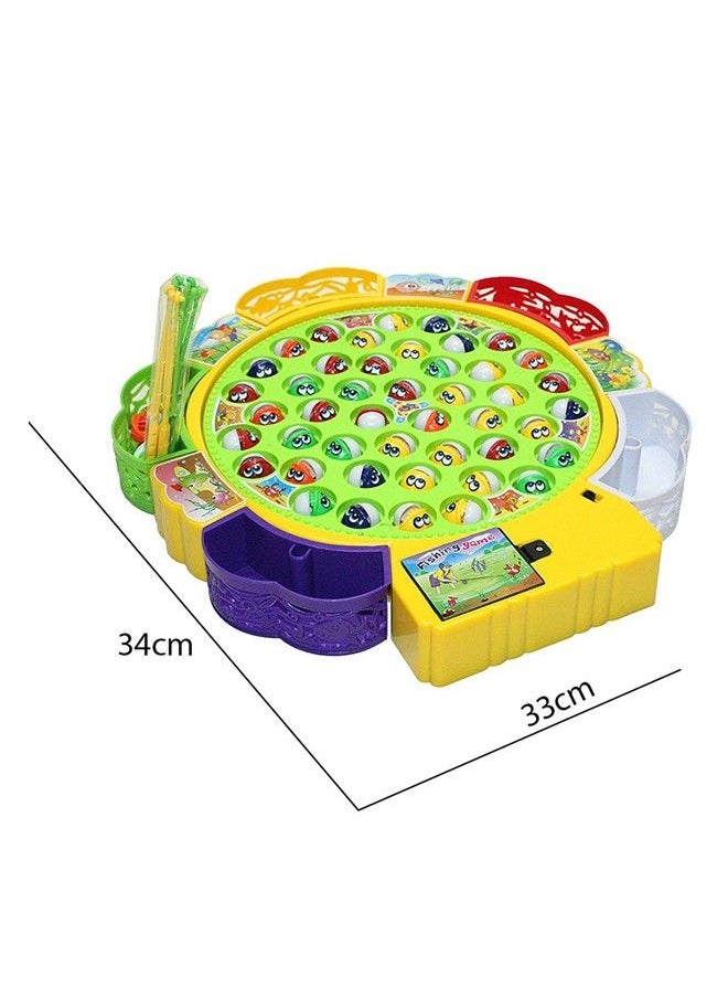 We Happy Fishing Game Toy Set with Rotating Board Includes 45 Fishes and 5 Fishing Rodes Amazing Activity for Kids  - Image 3