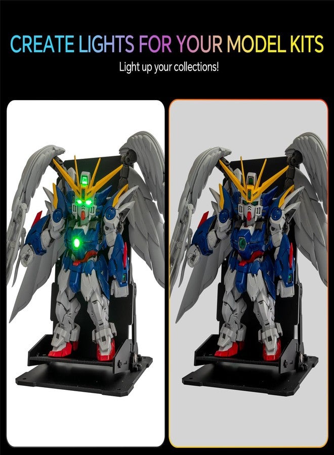 LBASE Wireless LED Light Set Compatible for Gundam RG HG MGSD Q Models, Model Display Stands, LED Lighting Kits (7th gen + 5 Light Beads - Image 2