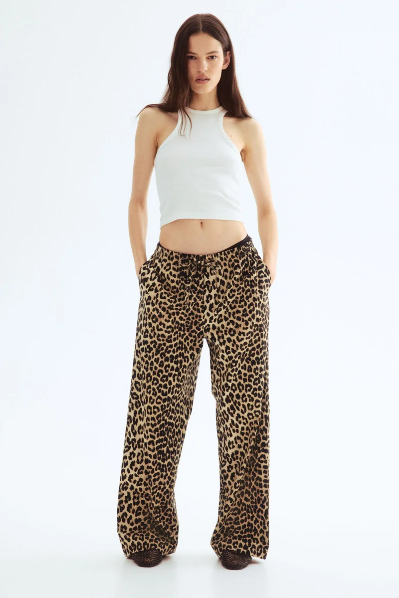 H&M Cotton drawstring trousers