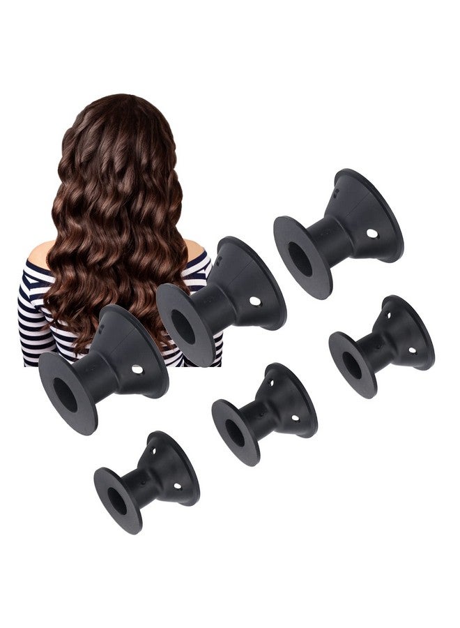 Betued Magic Hair Rollers, 20Pcs Mushroom Shaped Silicone Hair Curler Set, Gentle On Hair, Household Women Girls Hair Styling Tool For All Hair Lengths Black - Image 1