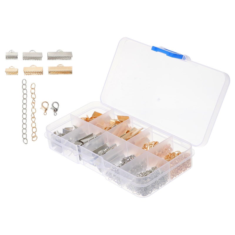 230 Pcs Lobster Claw Clasps And Extension Chains Jewelry Making Set With Storage Box For Diy Craft Accessories - Image 2