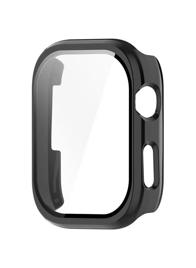 Huawei Watch D2 Case Hard PC Case with Tempered Glass Screen Protectors Full Protective Cover(Black) - Image 3