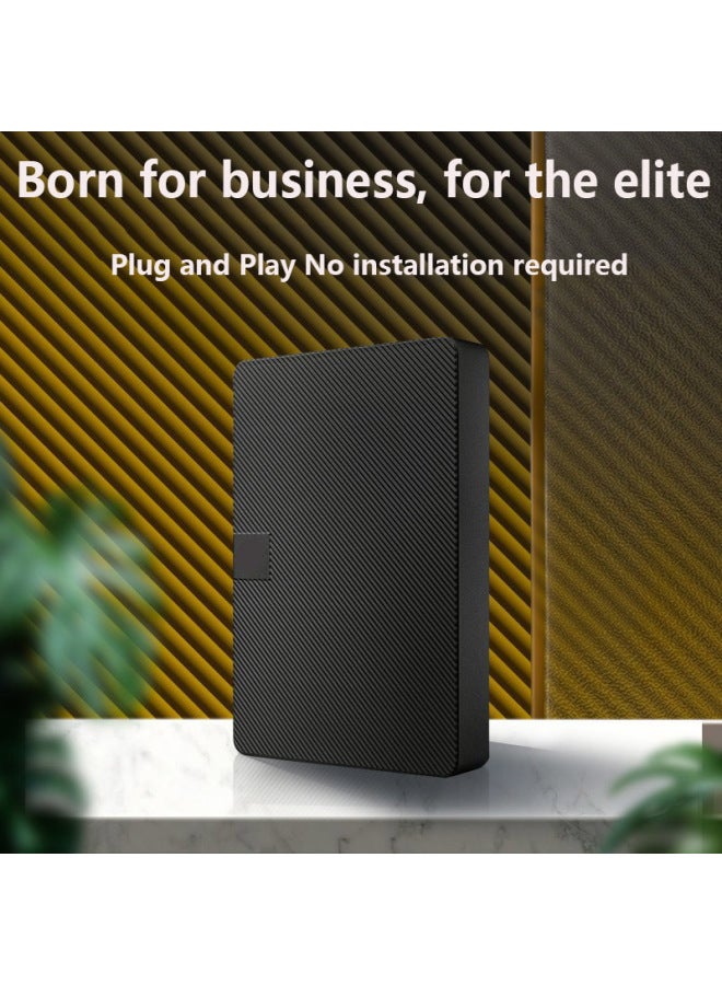 Dedicated Expansion Of External Mobile Hard Disk USB3.0 2TB/4t/8TB/16TB Portable Mobile Hard Disk-Capacity:Standard Edition -500-Interface:YD0025-2 Black  - Image 3