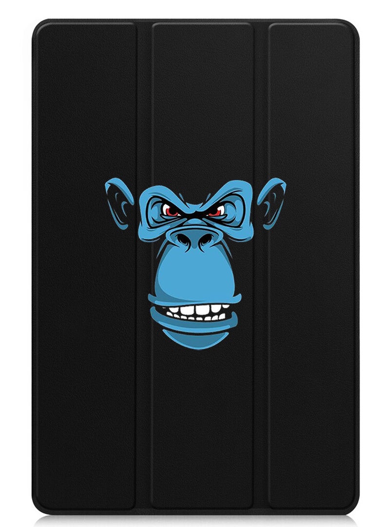 Theodor Protective Flip Case For Xiaomi Pad 7 & Xiaomi Pad 7 Pro With Trifold Stand Auto Wake Sleep Shockproof Cover - Blue monkey face - Image 1