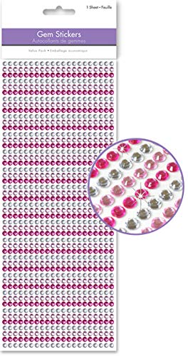 AoneFun Pink Jewels - Pink Face Gems and Diamond Rhinestones Face Jewels Stickers Gem Strip Stickers Craft Gems Rhinestone Strips 4 MM 1,029 Pieces - Image 5