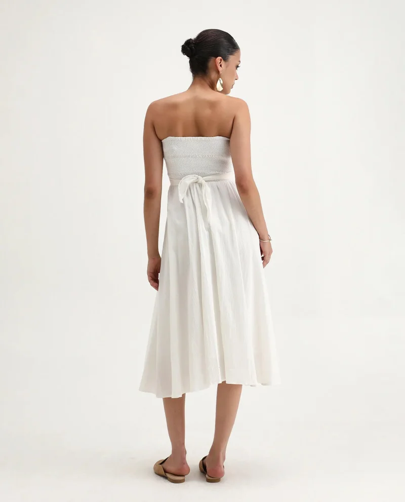 Rareism Women's Fit And Flare Tube Dress