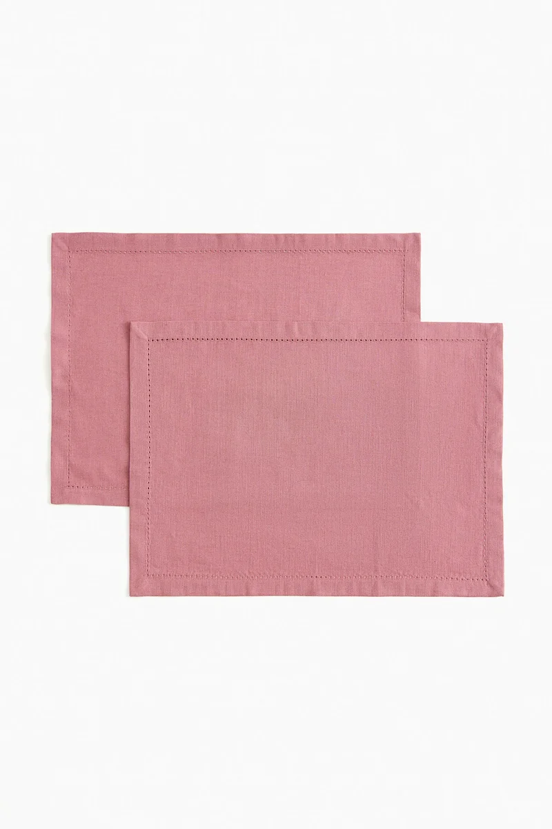 H&M 2-pack linen-blend place mats