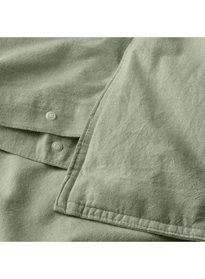 erorex Duvet cover and pillowcase, grey-green, 150x200/50x80 cm - Image 5