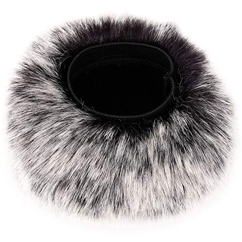 ChromLives Wind Muff Windscreen Compatible with Zoom H1,Mic Windscreen Wind Cover Compatible with Zoom H1 H1n Recorder Mic and More,ChromLives Furry Microphone Windscreen 2.5"X 40mm (LxD) for Outdoor/Indoor Use - Image 5