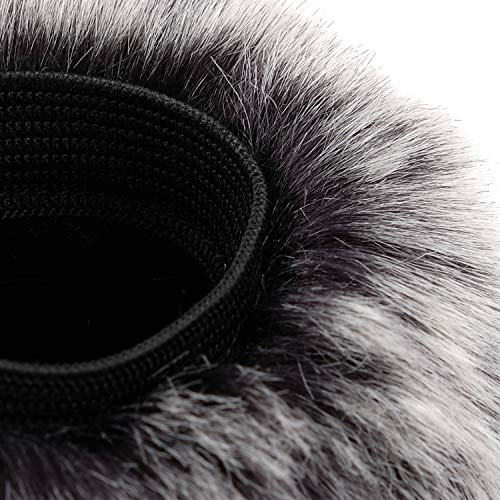 ChromLives Wind Muff Windscreen Compatible with Zoom H1,Mic Windscreen Wind Cover Compatible with Zoom H1 H1n Recorder Mic and More,ChromLives Furry Microphone Windscreen 2.5"X 40mm (LxD) for Outdoor/Indoor Use - Image 4