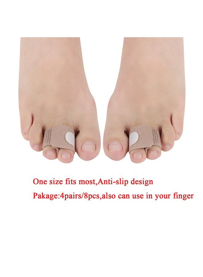 Yimanduo 8 Pieces Toe Splint Wraps Non Slip Hammer Toe Straightener for Broken Toe, Crooked, Overlapped, and Hammer Toes-Women and Men - Image 3