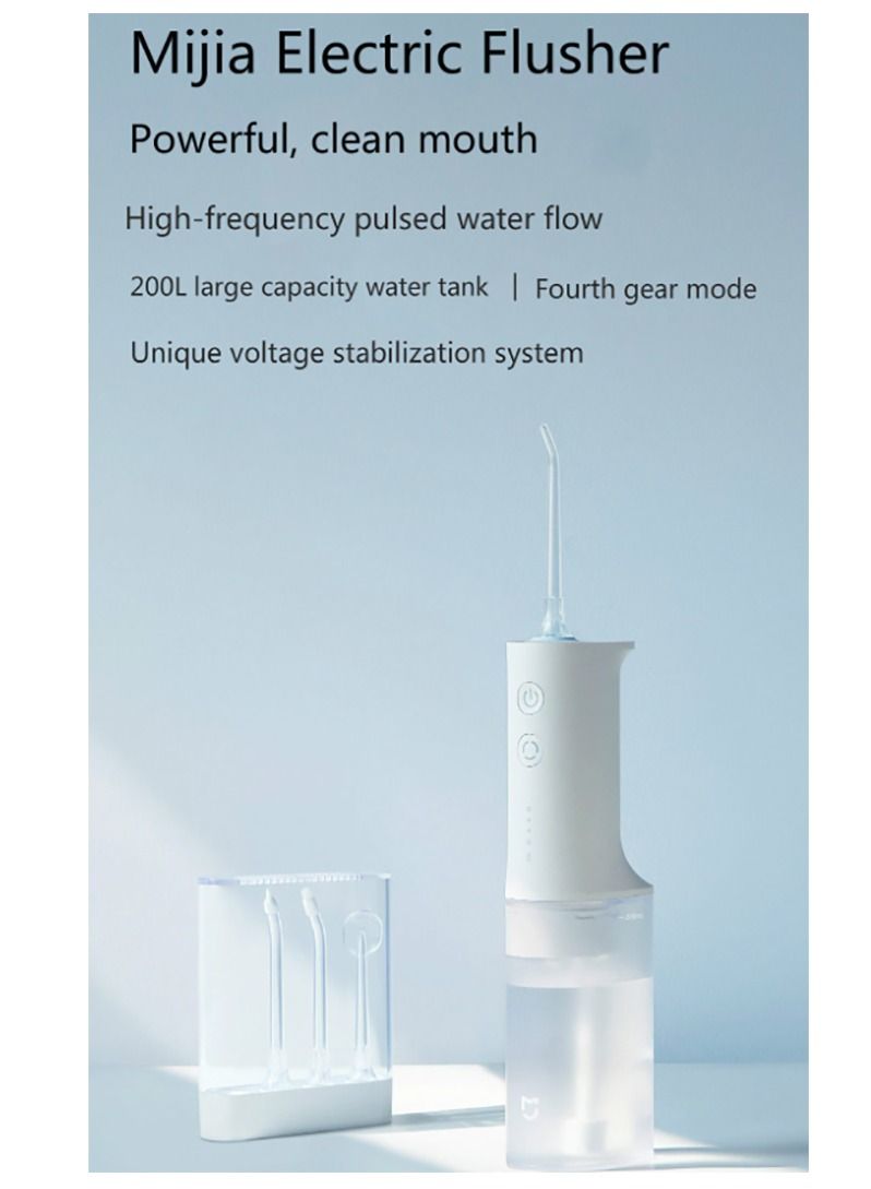 Xiaomi Portable Electric Water Flosser Cordless IPX7 Professional Dental Oral Irrigator with 6 Modes And 4 Jet Tips. Waterproof Water Toothpick Dental Care. USB-C Charged For 80 Days Use, Detachable Water - Image 2
