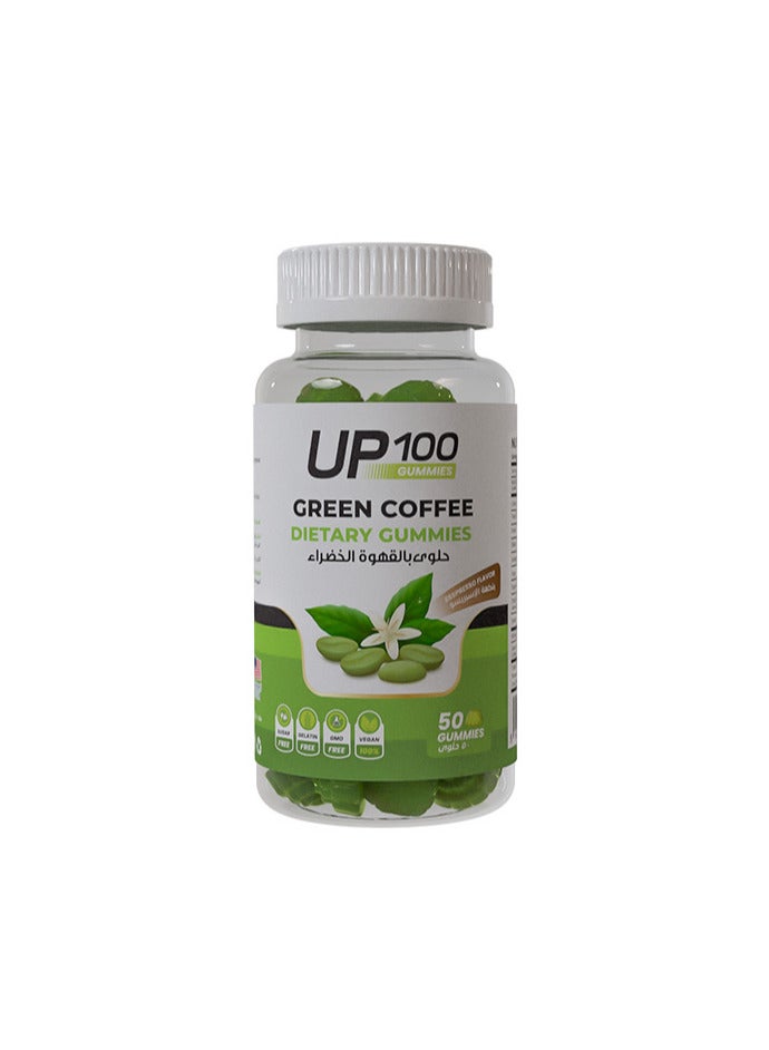 UP100 Green Gummies Candy Green Coffee Extract