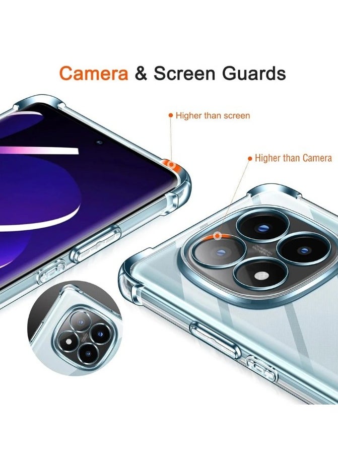 Generic - Case for Xiaomi Redmi Poco X7 5G Clear TPU Four Corners  Protection Cover Transparent Soft funda - Image 1