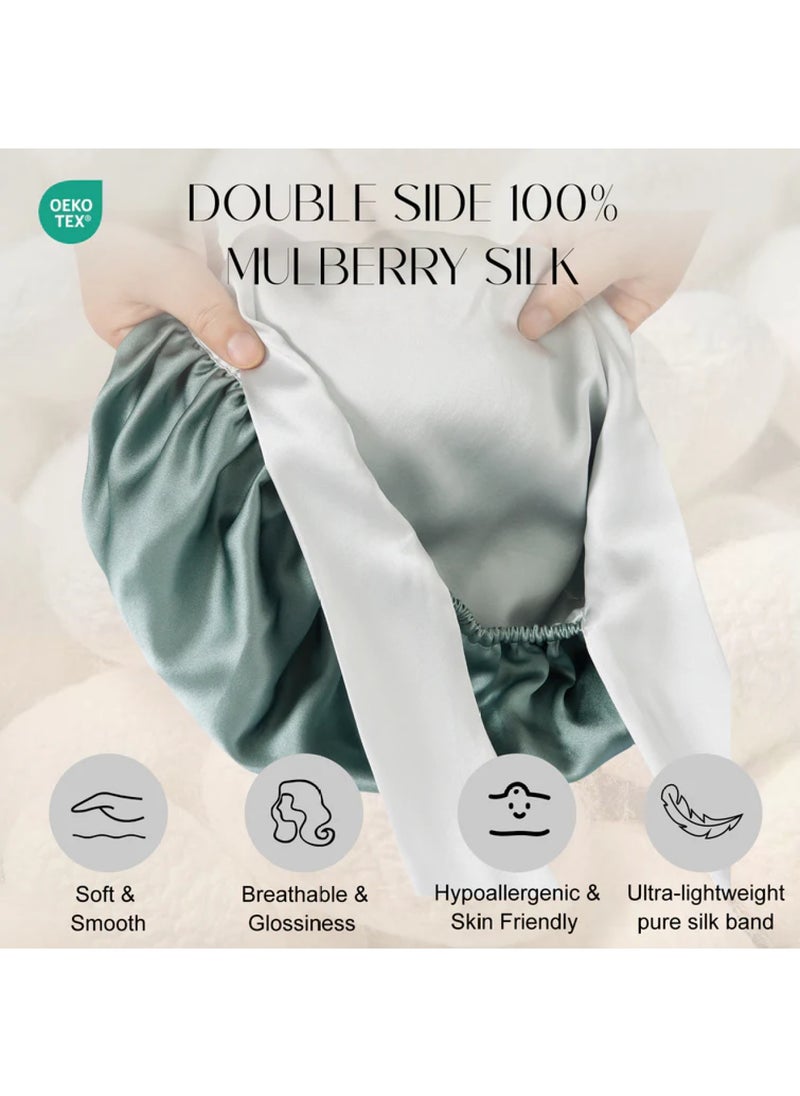 ZIMASILK 100% Double Layered Silk Sleep Cap  - Image 2