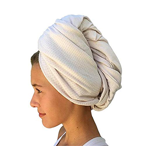 Woombie Kaia Papaya Multi-Use Organic Cotton Air Wrap Vented Towel - Quick Drying and Ultra Absorbent for Beach, Pool, Bathtime and More, 44in x 55in, Peach/Tan - Image 4