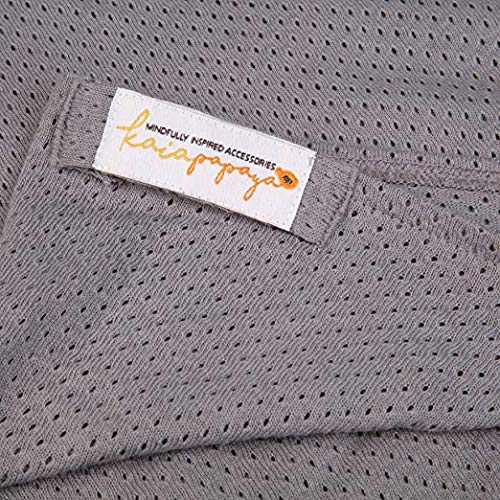 Woombie Kaia Papaya Multi-Use Organic Cotton Air Wrap Vented Towel - Quick Drying and Ultra Absorbent for Beach, Pool, Bathtime and More, 44in x 55in, Peach/Tan - Image 2