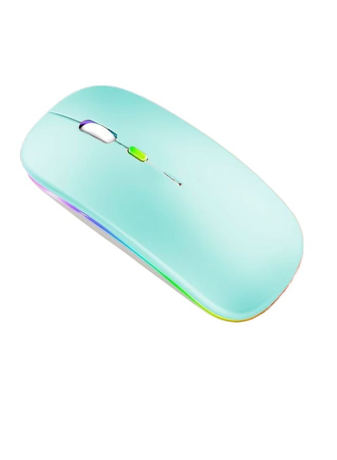 Neutral Wireless Dual-mode Bluetooth Mouse Silent Tablet Pc Mobile Phone Universal Charging Drop Shipping Dual-mode Silent - Image 1