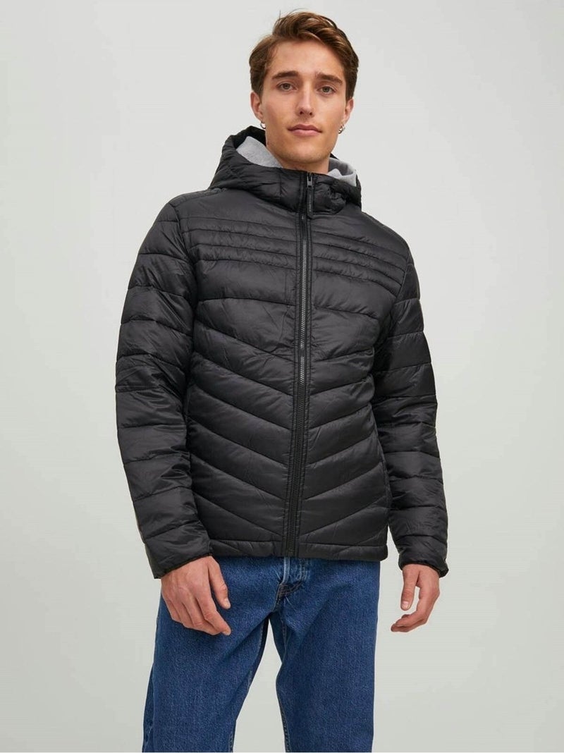 Jack Jones Men's Puffer Hooded Jacket - 12211785 - Image 1