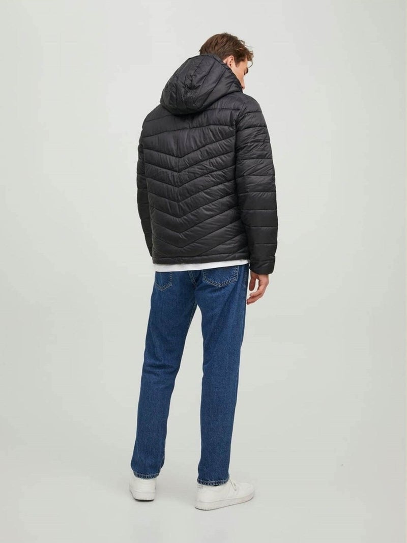 Jack Jones Men's Puffer Hooded Jacket - 12211785 - Image 3
