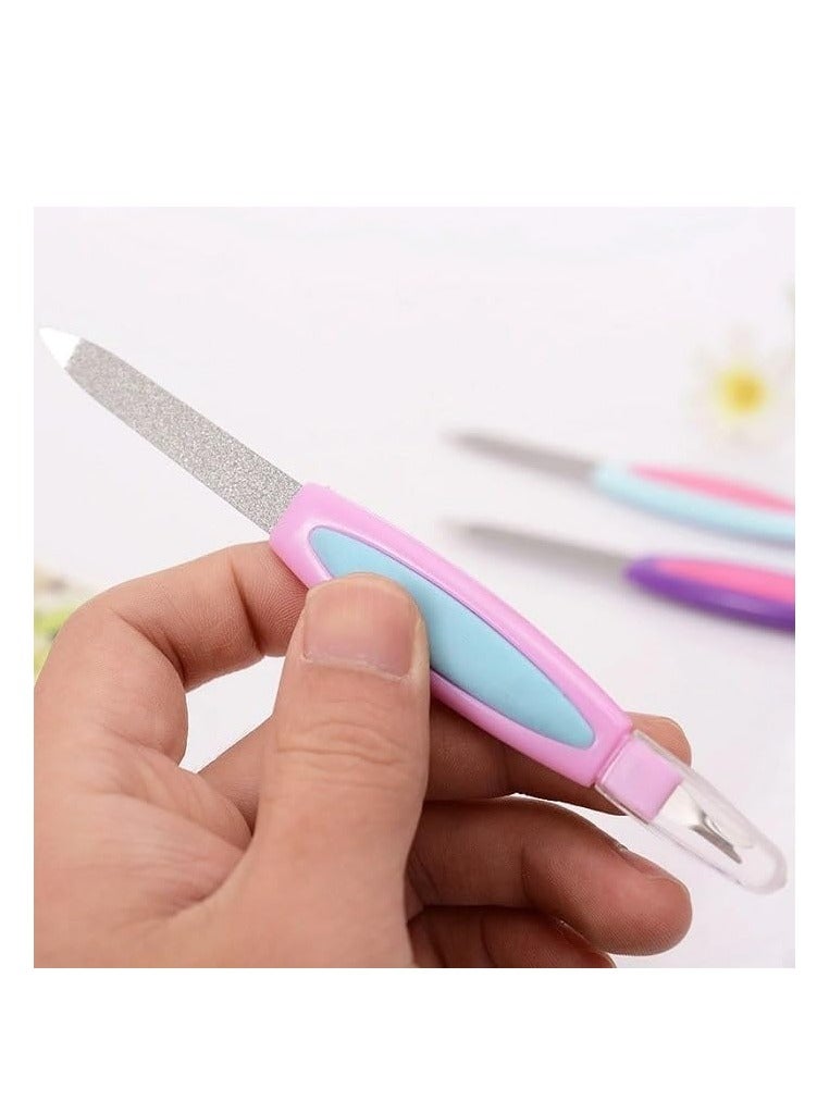 مبرد الأظافر بأداة دفع وإزالة الجلد الميت حول الأظافر وقصه متعدد الألوان - Image 5
