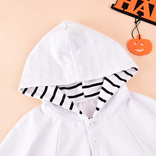 Thorn Tree Halloweens Baby Boys Girls Suit Ghost Robe Fancy Party Costume Toddler Clothes Baby Hats 2PCS Outfits Set - Image 3