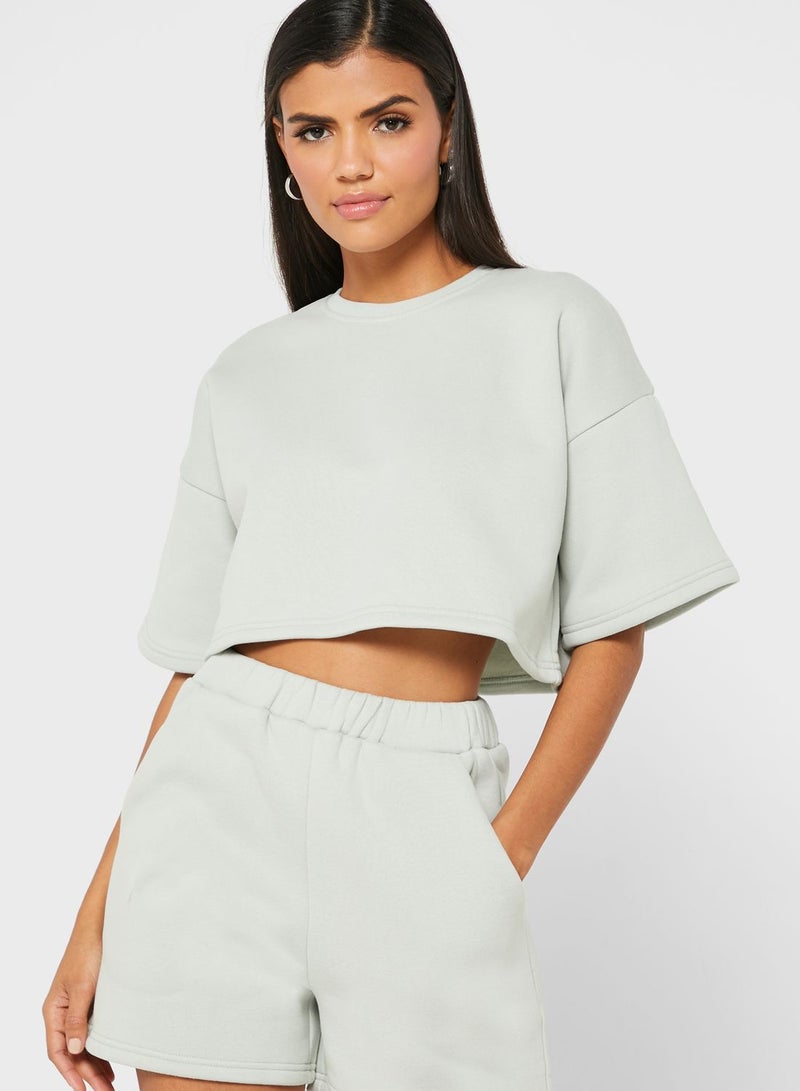 4th & Reckless Round Neck Sweatshirt - Image 1