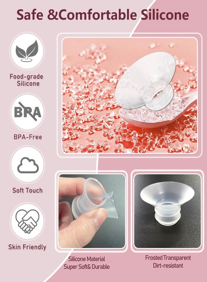 IVARONAL Flange Insert 4PCS 18mm Compatible with Momcozy M9/M6/M5/S12 Pro/V1 Pro/V2 pro, Spectra/Medela/Elvie/NCVI/TSRETE/eufy/Lansinoh/Paruu/MomMed Breast Pump 24mm Shields/Flanges (4pcs-18mm) - Image 4