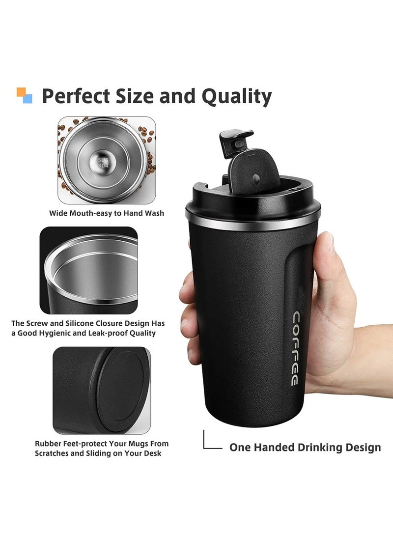 Stainless Steel 510 ml Coffee Cup, Leakproof Insulated Thermal Cup. - Image 5
