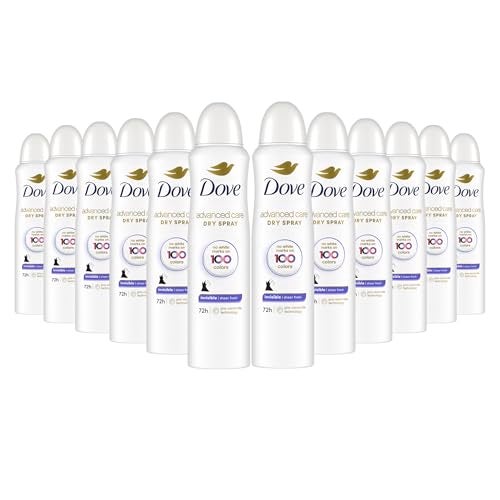 Dove Advanced Care Invisible Dry Spray Antiperspirant Deodorant No White Marks on 100 Colors Sheer Fresh 48Hour Sweat and Odor Protecting Deodorant for Women 38 oz Pack of 12 - Image 2