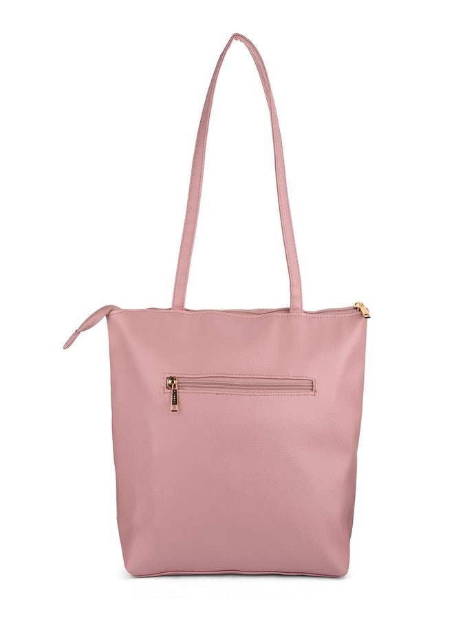 Caprese womens MARISHA T Large CORAL Tote Bag - Image 3