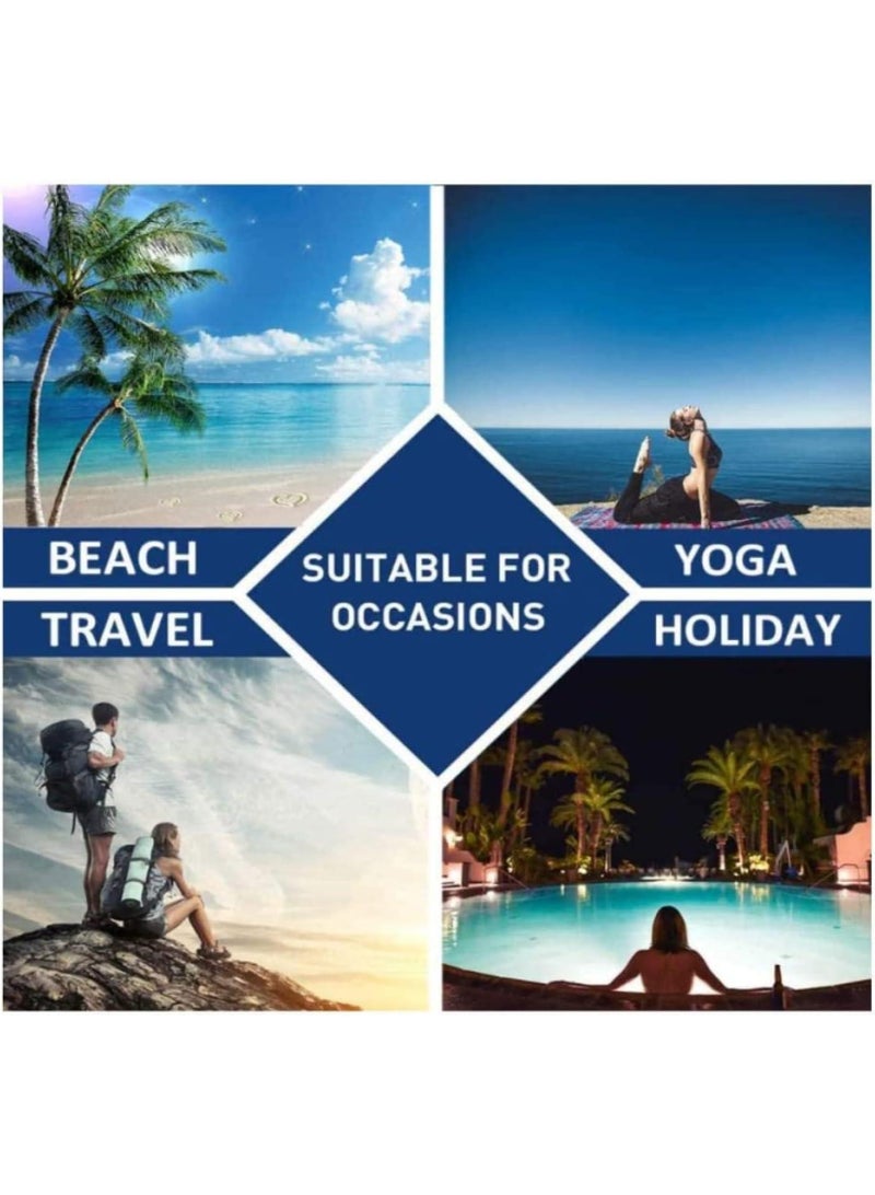 Bluejw Microfiber Beach Towel Fast Large-drying design, highly absorbent towels, quick-drying blanket, lightweight. Ideal for the beach, pool, travel, swimming, camping, yoga, gym 70*150cm - Image 5