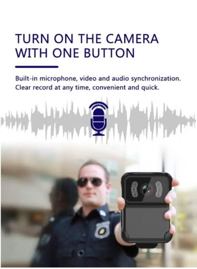 GULFLINK Mini Camera Full HD 256GB Body Worn Cam WIFI For Law Enforcement 10H Recording Night Vision - Image 4