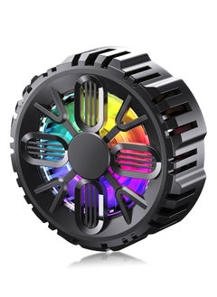 SYOSI Magnetic Cell Phone Cooler, Rechargeable Semi Conductor Cell Phone Radiator, with Colorful LED Light, Portable Lightweight Mobile Phone Cooling Fan, for Phone/Tablet/IPad  - Image 1