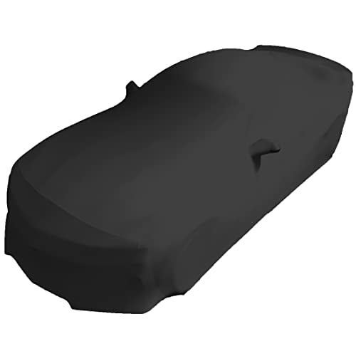 SR1 Performance Camaro Indoor Car Cover - Ultraguard Stretch Satin Dust Cover The Ultimate Custom Fit for 2010-2024 Chevrolet Camaro SS, RS, ZL1, Z/28, LS, 1LT, 2LT, 3LT, LT1 (Black) - Image 1