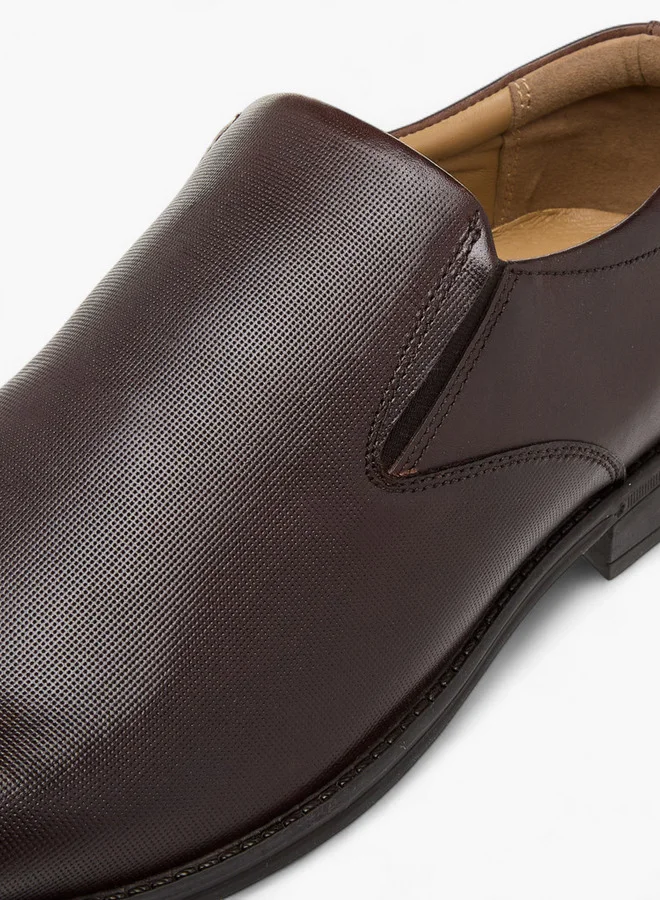 DUCHINI Men's Textured Slip-On Loafers