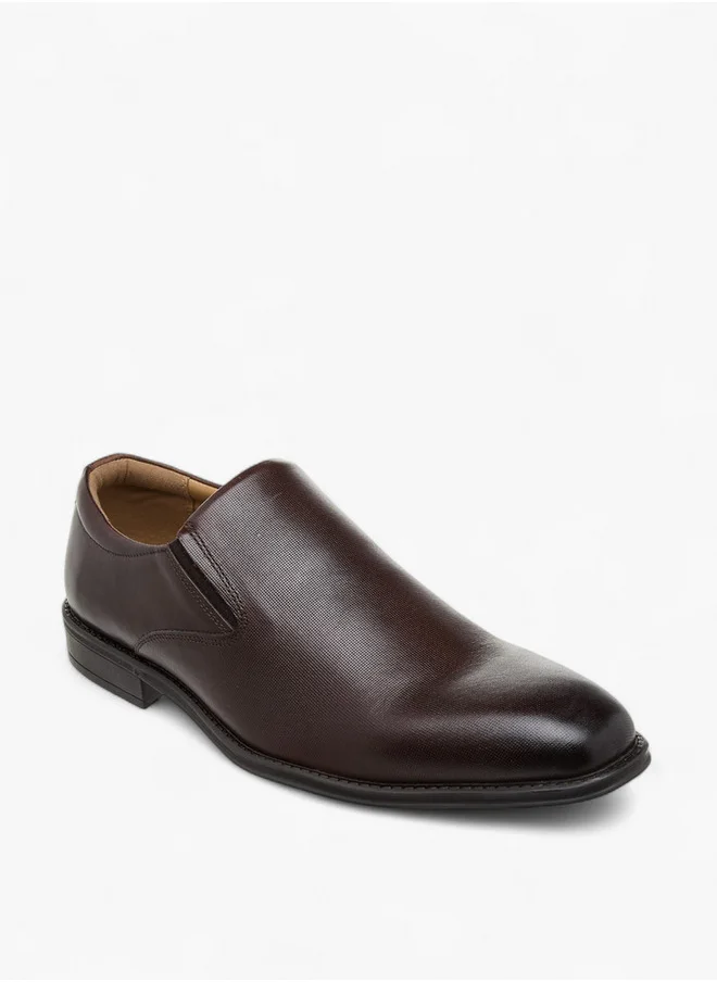 DUCHINI Men's Textured Slip-On Loafers