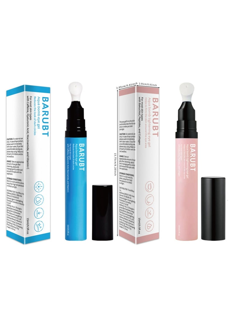 BARUBT Water Elastic Eye Essence Gel+Water Elastic Eye Firming Cream Eye Treatments Skin Care - Image 1