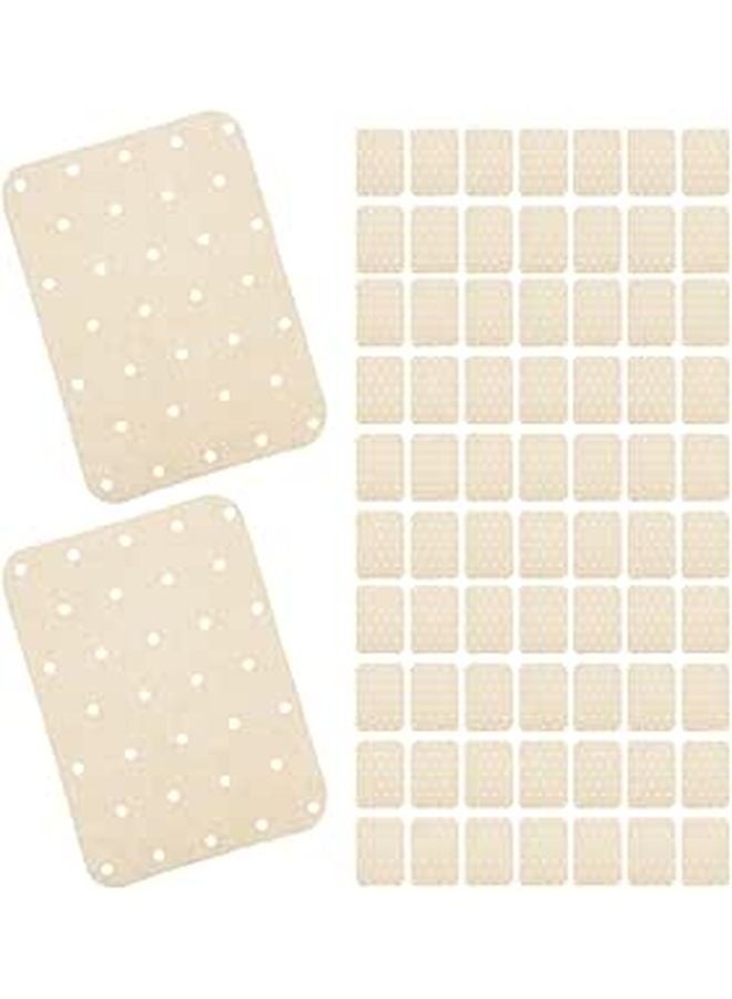 Unbleached Perforated Air Fryer Paper Liners 360 Sheets High Temperature Resistant Oil Absorbent - Image 1
