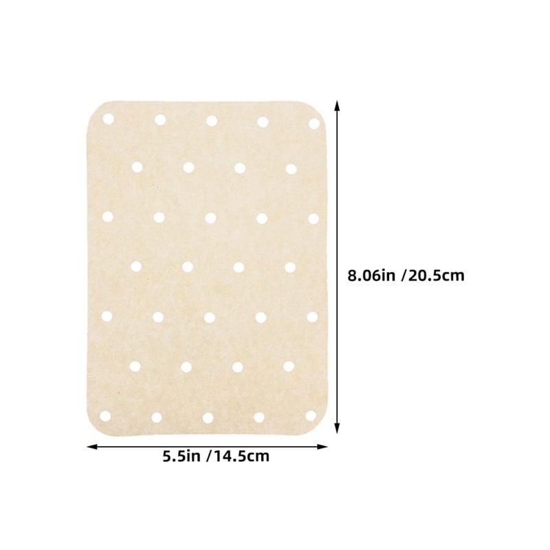 Unbleached Perforated Air Fryer Paper Liners 360 Sheets High Temperature Resistant Oil Absorbent - Image 3