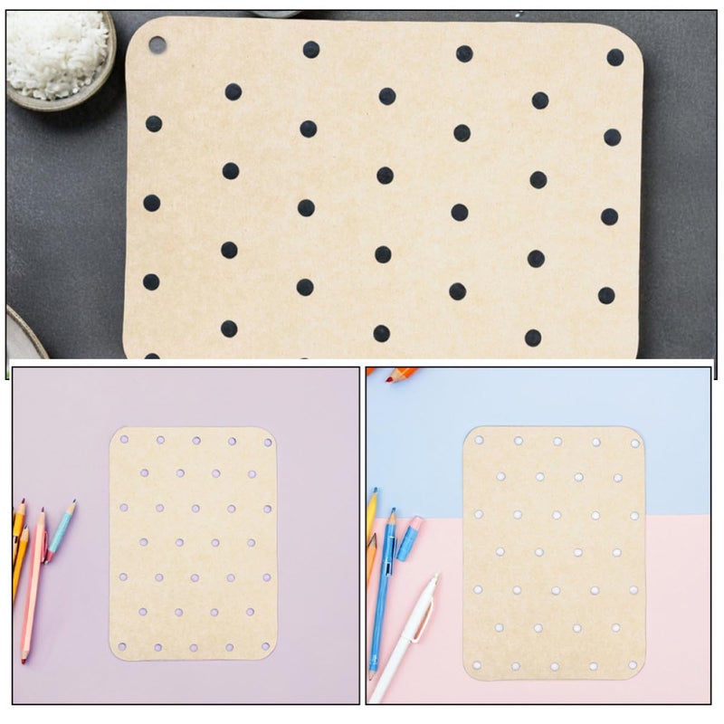 Unbleached Perforated Air Fryer Paper Liners 360 Sheets High Temperature Resistant Oil Absorbent - Image 4