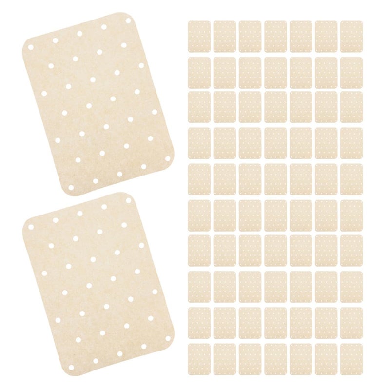 Unbleached Perforated Air Fryer Paper Liners 360 Sheets High Temperature Resistant Oil Absorbent - Image 2