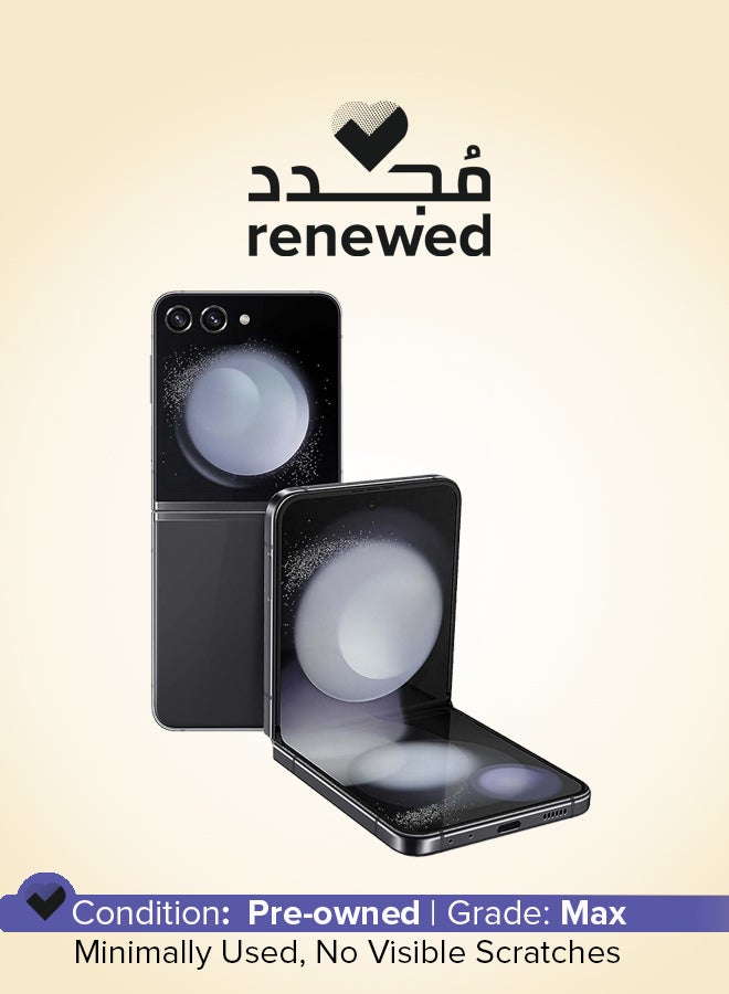 سامسونج مجدد - جالاكسي Z فليب 5 ثنائي الشريحة جرافيت 8 جيجابايت رام 256 جيجابايت 5G - Image 1
