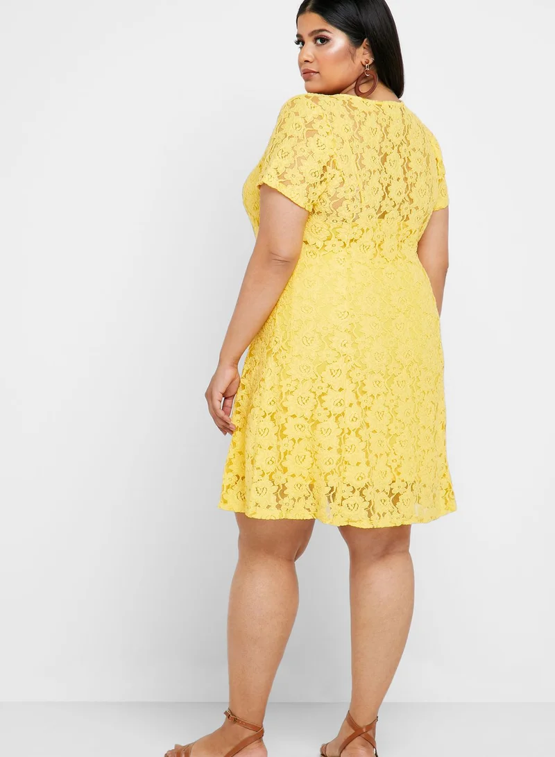 Forever 21 Plus Sheer Lace Dress