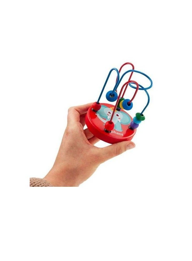واي آر لعبة متاهة الخرز – لاعب واحد – +3 سنوات – لعبة مهارات حركية دقيقة – متاهة خرز خشبية بشكل فيل - Image 5