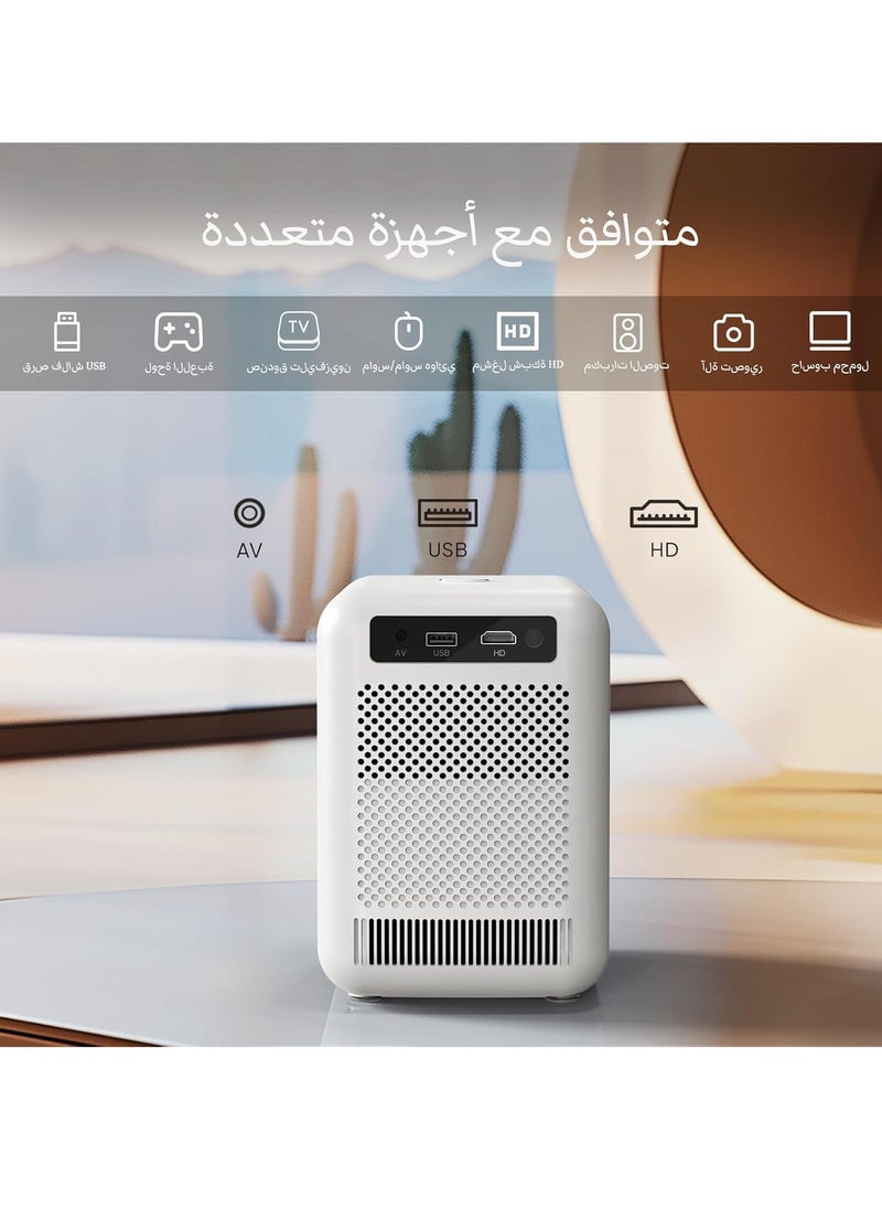 BYINTEK - BYINTEK U4 Mini Projector, Smart Wireless Projector, Android 9.0 TV, 260 ANSI, Fully Sealed Dustproof, Compatible with TV Stick, Laptop, Tablets, iOS & Android Devices Wi-Fi Display - Image 1