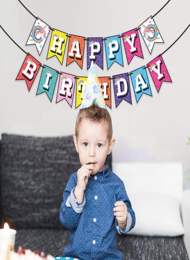 ووبوكس لافتة عيد ميلاد سعيد متعددة الألوان من ووبوكس، زينة عيد ميلاد بنمط قوس قزح، عنصر زينة عيد ميلاد - Image 5