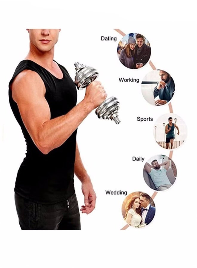 GIFT Men Sauna Shaper Vest Thermo Sweat Shapewear Slimming Tank Top Gym Fitness Workout Zipper Corset Shirt Fat Burning Slimming Body Shaper Sauna Vest  - Image 3