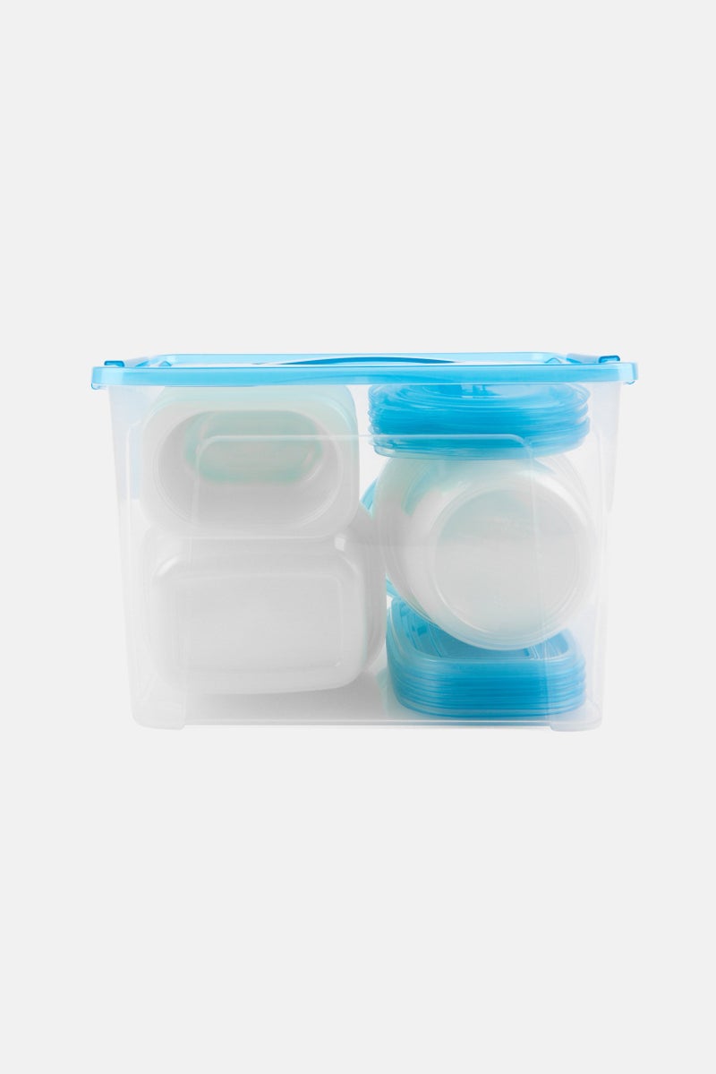 KitchenCraft 50 Pieces Prep n Food Storage Set, Blue - Image 2